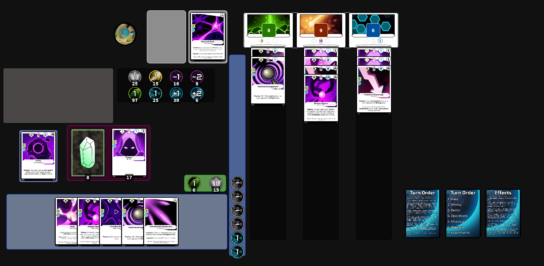 Example of the layout used on screentop.gg